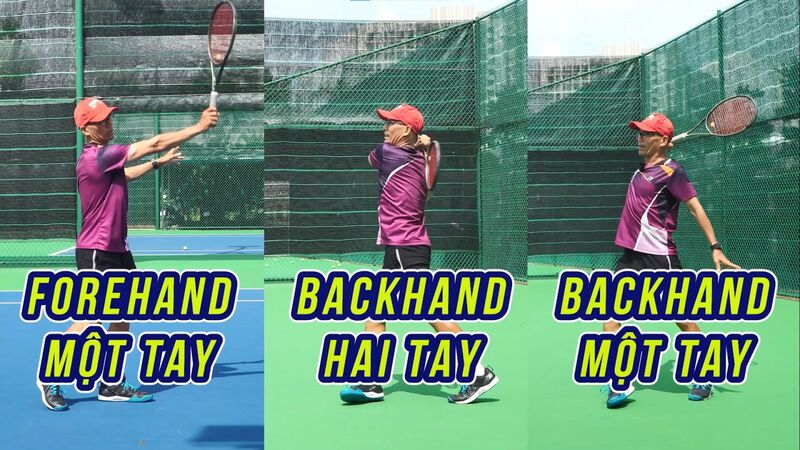 Người mới chơi tennis nên bắt đầu từ các kỹ thuật cơ bản như forehand, backhand và giao bóng.