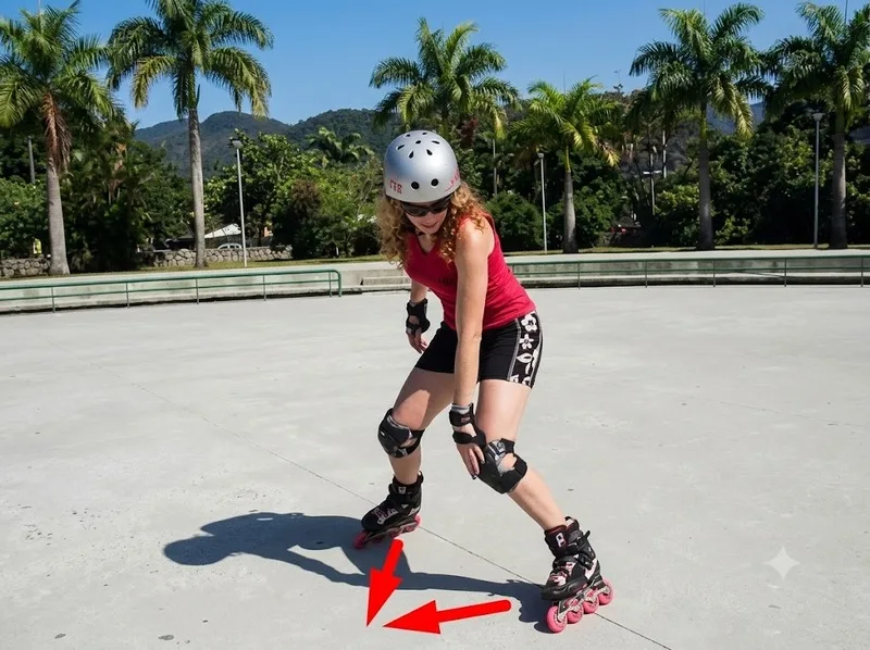 Học kỹ thuật phanh giúp kiểm soát tốc độ khi roller skating